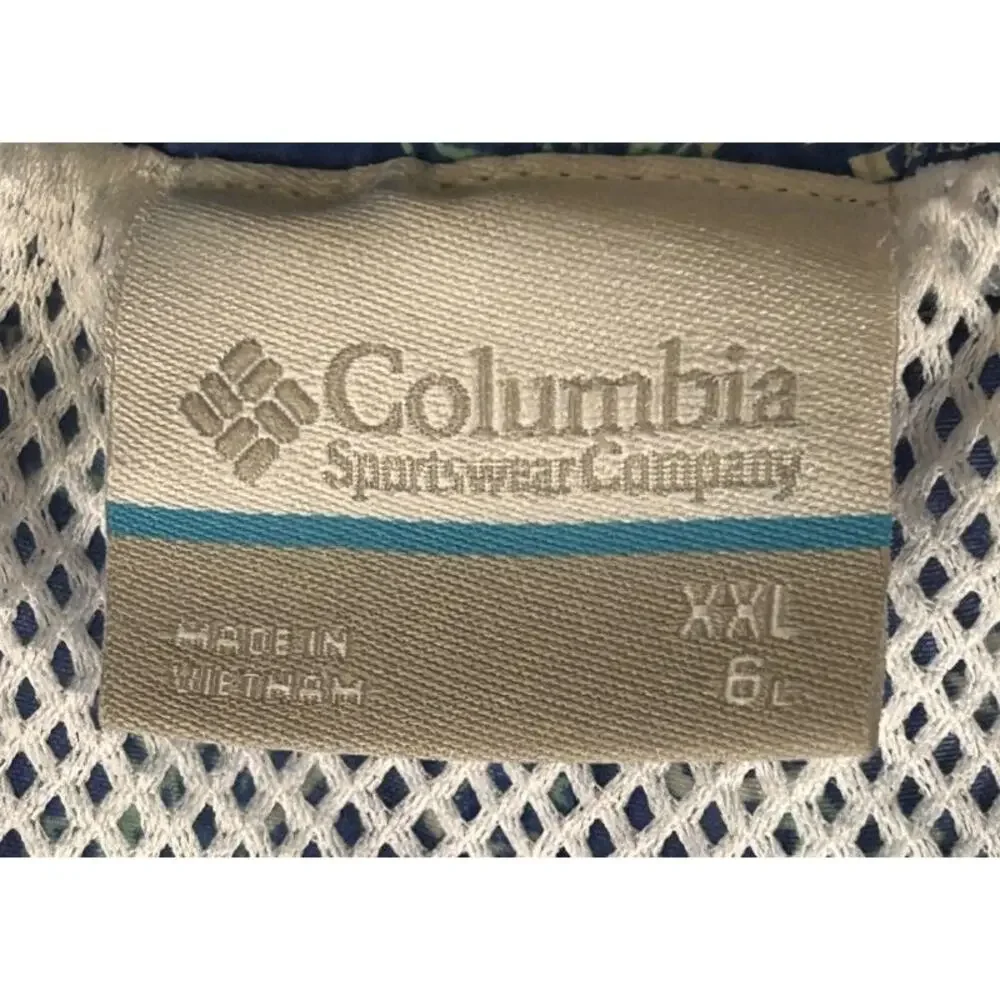 Columbia PFG Performance Fishing Gear Lined Blue Water Swim Shorts 2XL